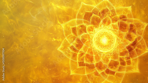 solar plexus chakra third chakra yellow background art