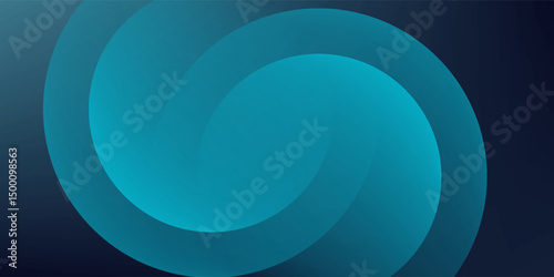 Blue abstract gradient shapes background. Vector illustration