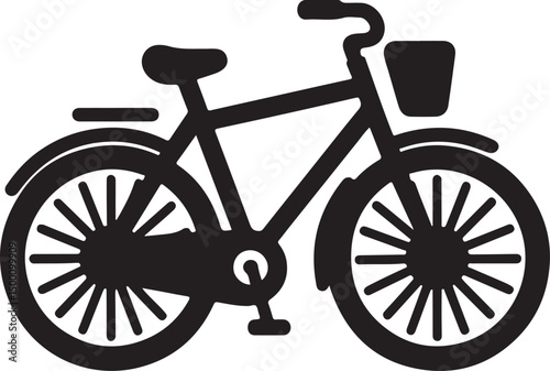 Bicycle silhouette vector illustration
