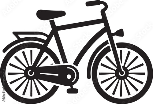 Bicycle silhouette vector illustration
