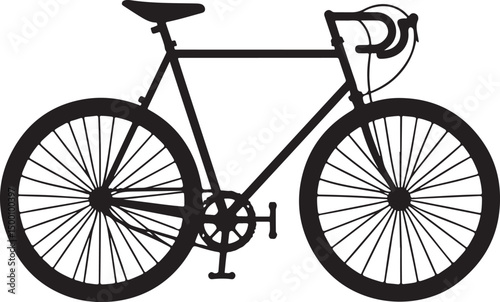 Bicycle silhouette vector illustration
