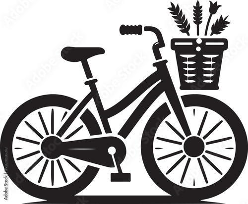 Bicycle silhouette vector illustration
