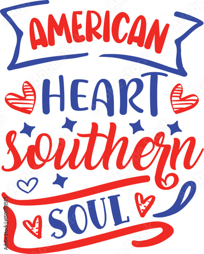 american heart southern soul svg