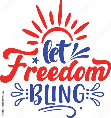 let freedom bling svg
