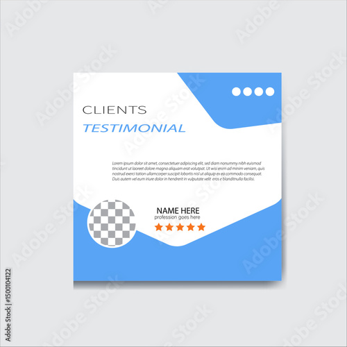 clients testimonial design template  corporate 
