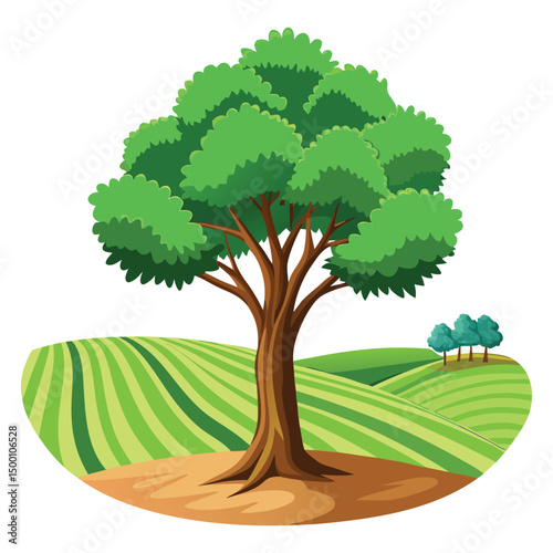 Tree in farmland