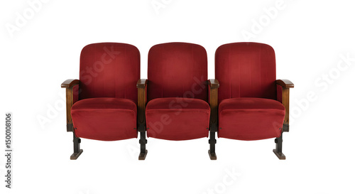 Vintage movie theater seats