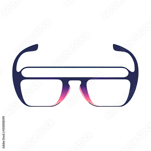 Augmented-Reality-Glasses-Icon-Tech-Line-3D