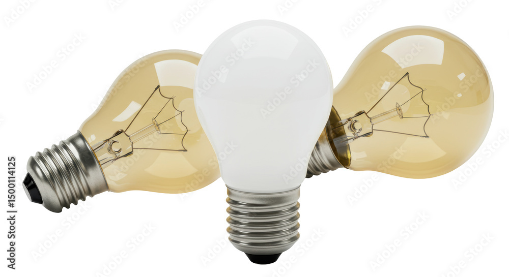 Isolated Light Bulbs Isolated Light Bulbs