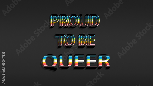 Happy Pride Month Queer Pride Flag Horizontal Background