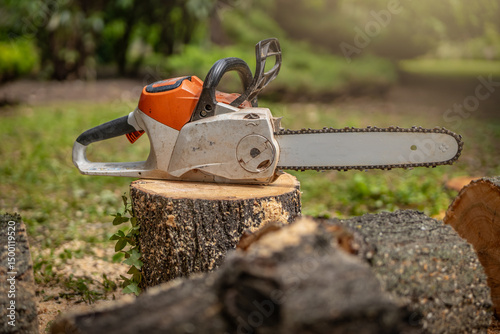 Photography Cordless Chainsaw