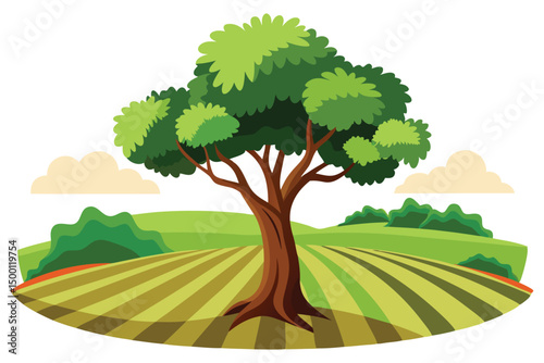 Tree in farmland