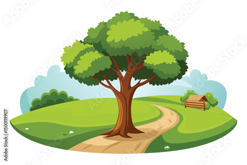 Tree in farmland
