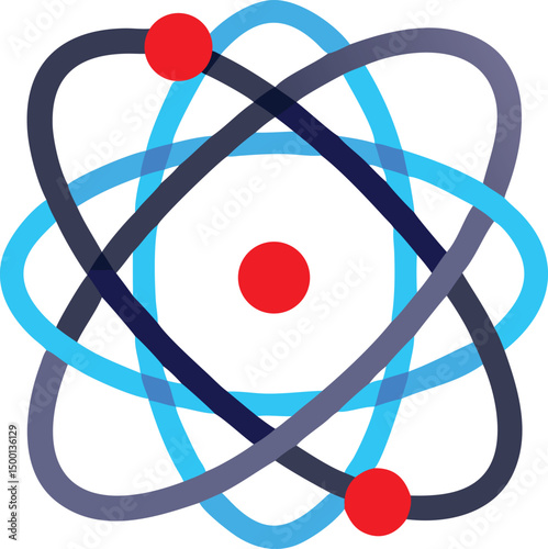 Atomic Structure Illustration of Electron Orbitals and Nucleus