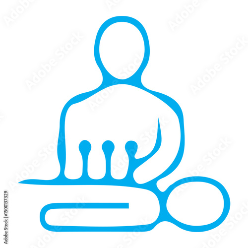 Head and Body Massage Icon Reflexology For Free Download