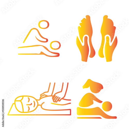 Spa Massage Shiatsu Therapy Icon