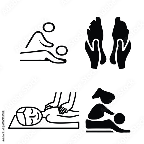 Spa Massage Shiatsu Therapy Icon