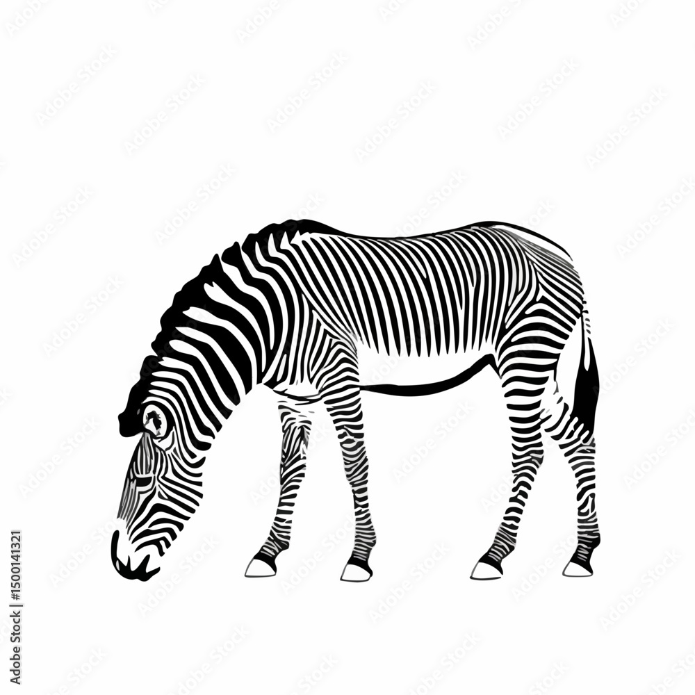 Obraz premium Zebra vector illustrationVector image