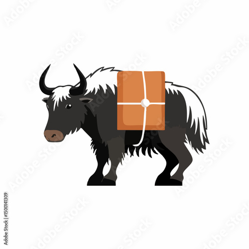 Yak Carrying PackageVector image