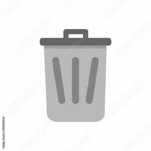 Wastebin Vector Icon. Vector image