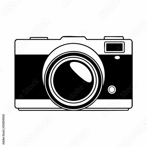 Vector illustration of a camera. Vector image