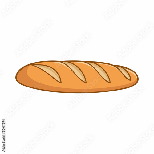 Vector illustration of a baguette loafVector image