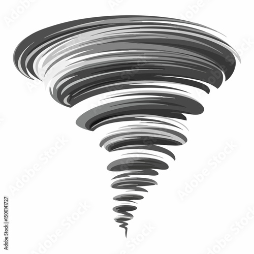 Stylized Vortex Illustration. Vector image