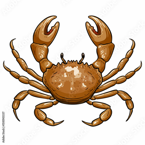 Aerial View of a CrabVector image