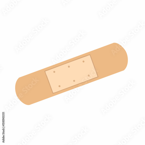 Adhesive Bandage Vector IllustrationVector image