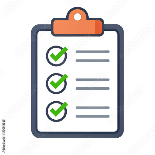 good habit checklist icon isolated on transparent background
