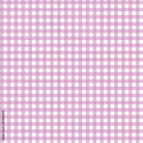 Bold hot pink and white gingham seamless pattern with vivid checkered texture for fabric, print, and standout backgrounds