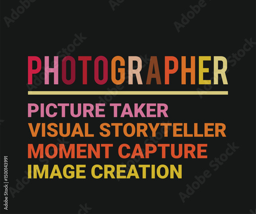 Photographer picture taker visual storyteller moment capture image creation