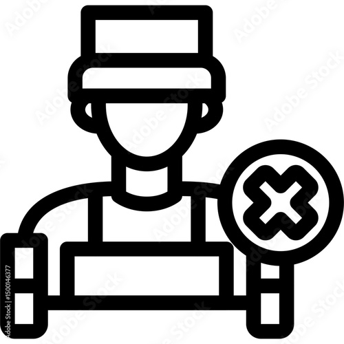 No Anti Terrorism Day Icon