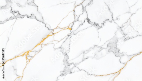 白大理石の高級テクスチャ – ゴールドとグレーの繊細なベイン模様Luxury White Marble Texture with Elegant Gold and Gray Veins – High Resolution Background