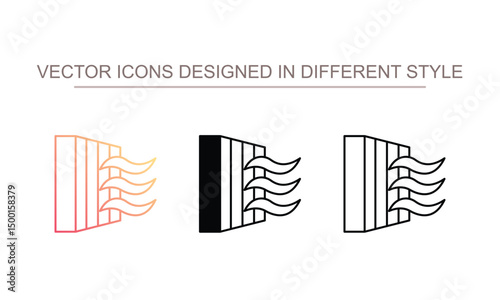 Heat icon design with white background stock illustration