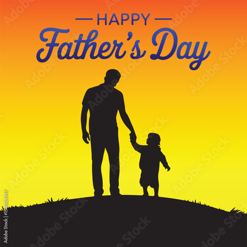 Fathers Day Vector Design – Celebrating Dad's Day	