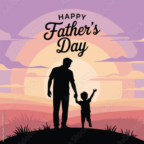 Fathers Day Vector Design – Celebrating Dad's Day	
