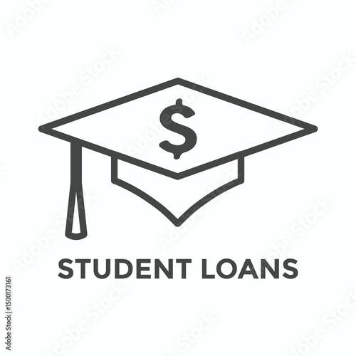 Student Loan Debt Forgiveness Icon - Debt Burden Image