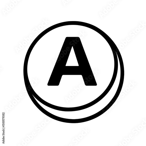 Simple Black Outline Recycle Any Solvent Icon
