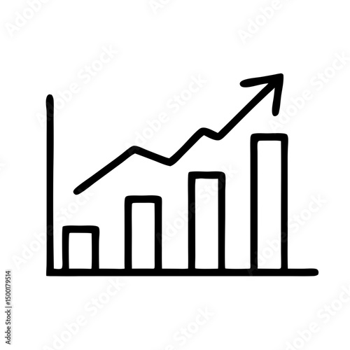 Business Growth Chart Outline Icons