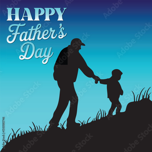 Fathers Day Vector Design – Celebrating Dad's Day	