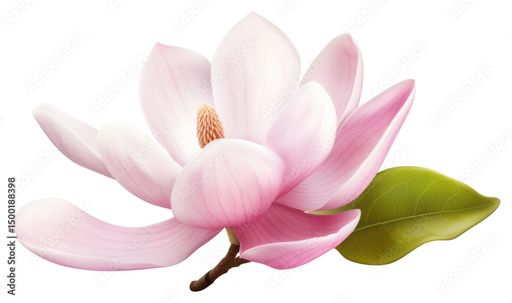 PNG A magnolia flower blossom petal plant. PNG A magnolia flower blossom petal plant.