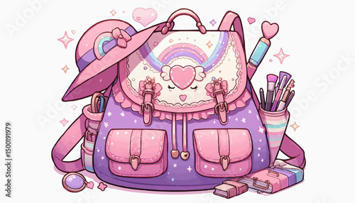 Girly floppy backpack 