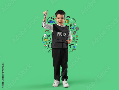 Cute little police officer ...