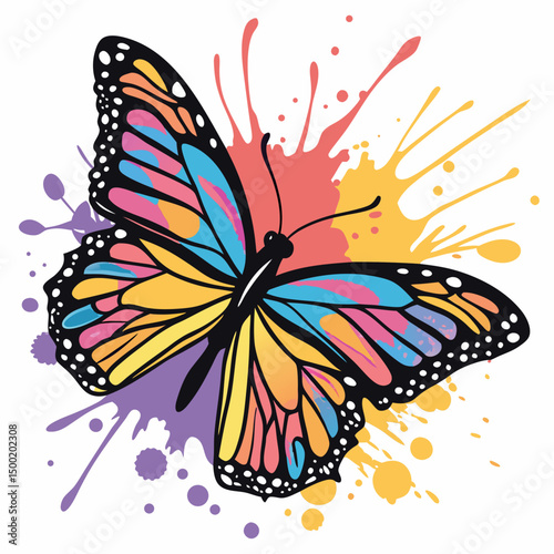 colorful butterfly vector