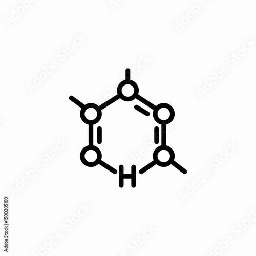 chemical compound icon sign vector