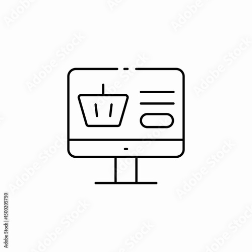 online shop icon sign vector