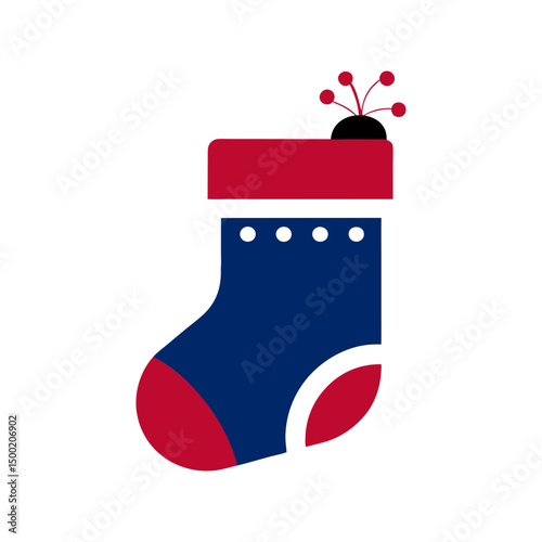 christmas stocking vector art