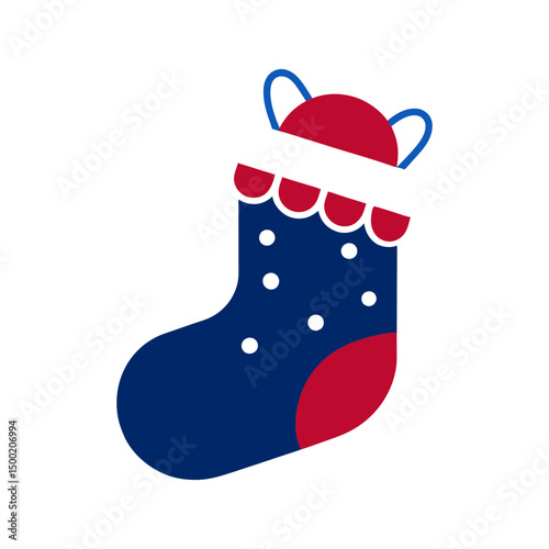 christmas stocking vector art