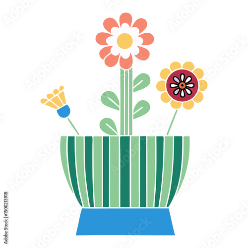 contemporary-art-flowers-in-colorful-vases- 